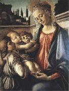 Madonna and Child with two Angels, Sandro Botticelli